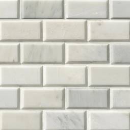 Greecian white subway Polished 2x4