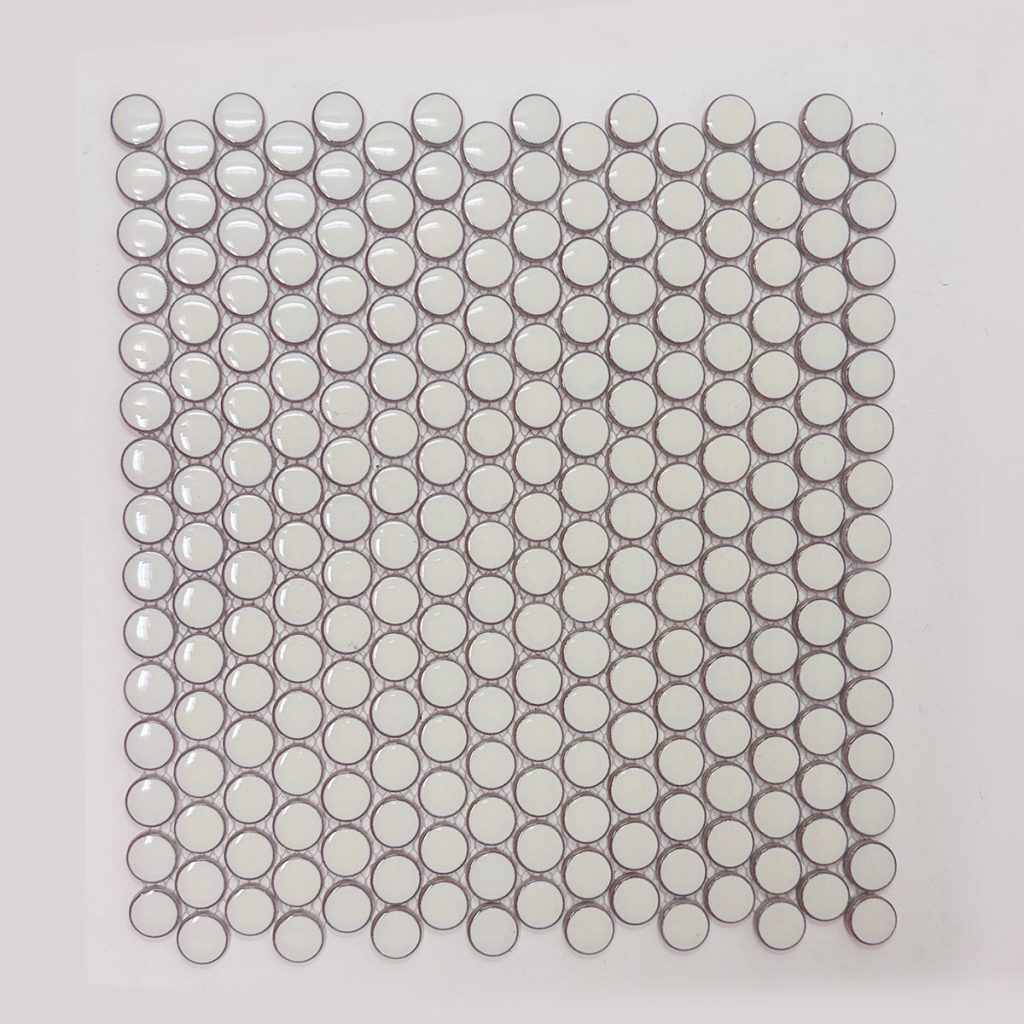 BG CREAM PENNY ROUND - 12X12