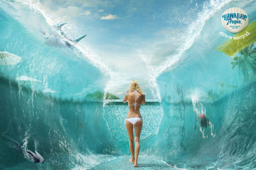 Hawaiian-Tropic-Extreme-waterproof-2 500 Creative And Cool Advertisement Ideas