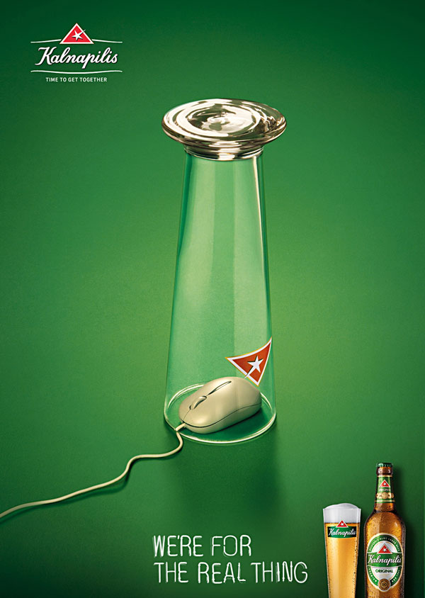 Were-for-the-real-thing 500 Creative And Cool Advertisement Ideas