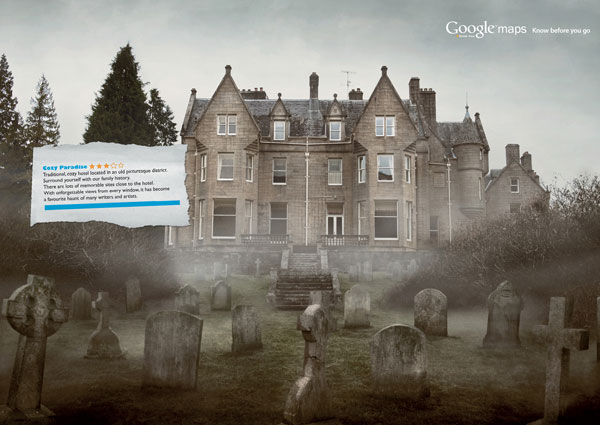 google_maps_street_view_graveyard 500 Creative And Cool Advertisement Ideas