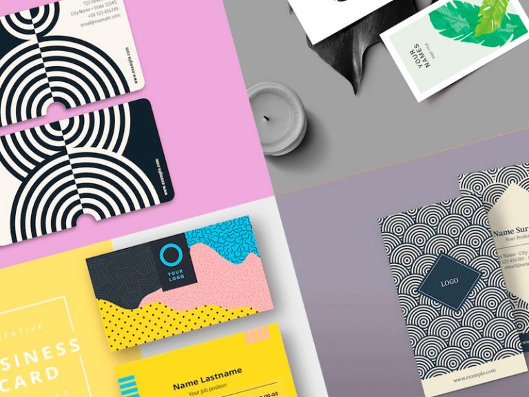 10 diseños de tarjetas de presentación llamativas que dejarán una impresión duradera