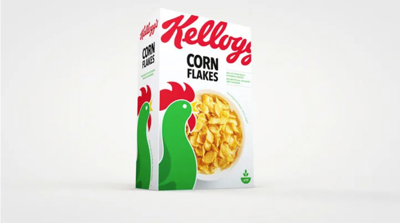 Rediseño de cajas o empaque cereal de Kellogg's