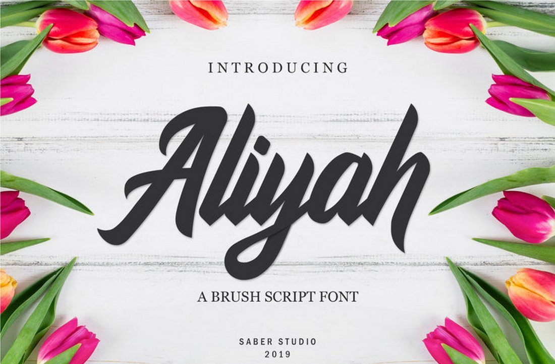 Aliyah - Tipografía elegante de la escritura